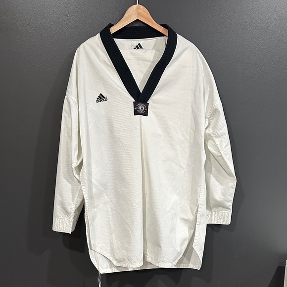 Adidas Taekwondo Korea Suit Set Uniform L/XL - Picture 1 of 6